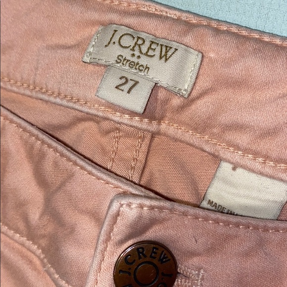 Women’s  J.Crew Pink Mid Rise Skinny Pants 27 - Picture 4 of 10